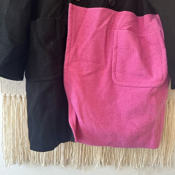 Peter Som Colorblock Wool Coat - Picture 7 of 9